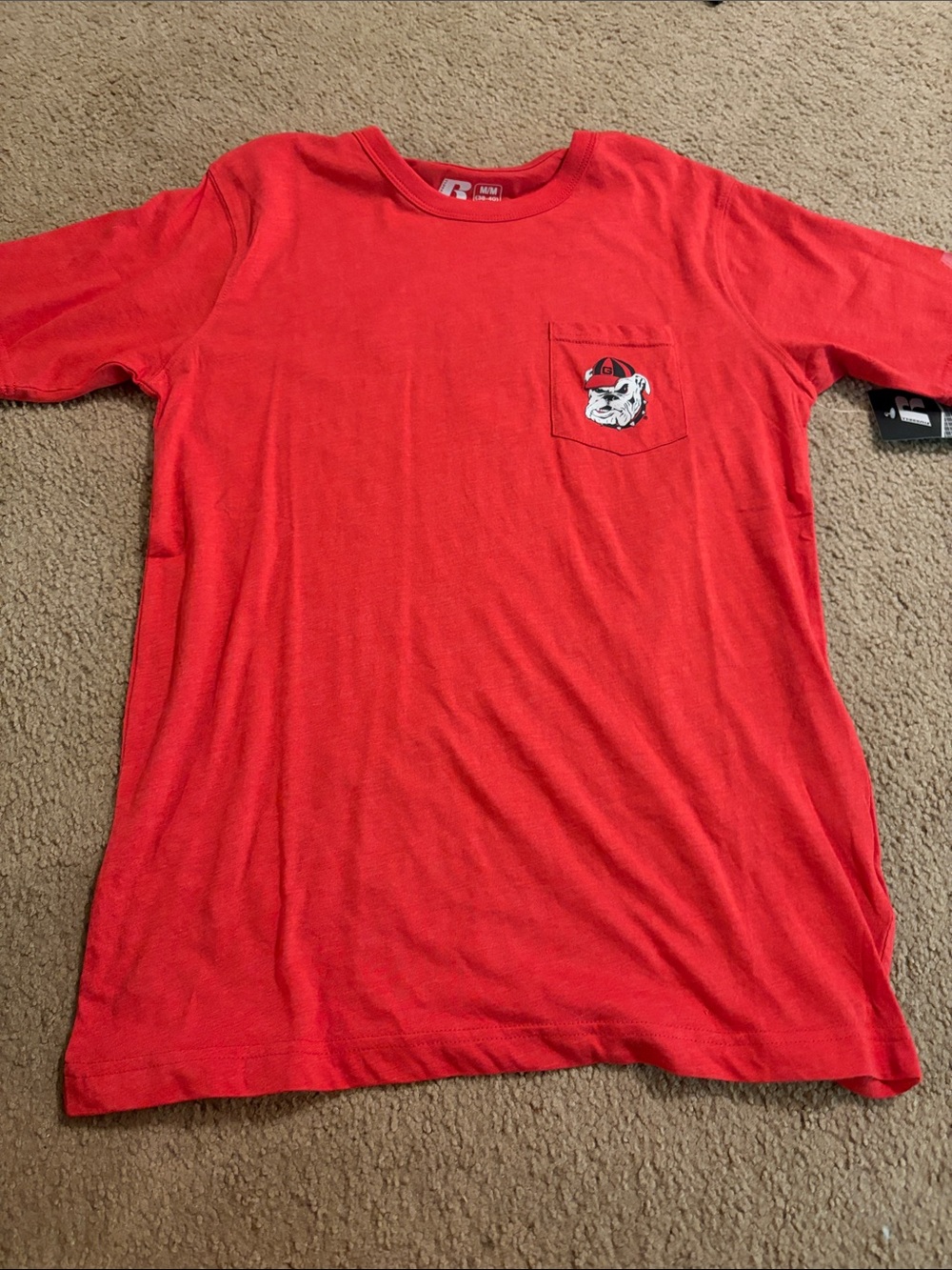 Georgia Bulldogs red tee shirt